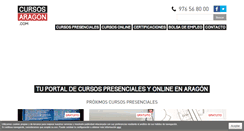 Desktop Screenshot of cursosaragon.com